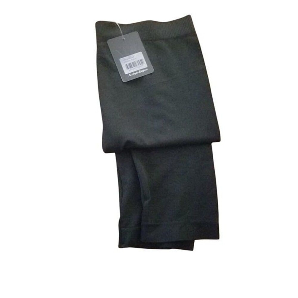 White Mark Women’s Black Spandex Leggings - New (35 Inches Long)
